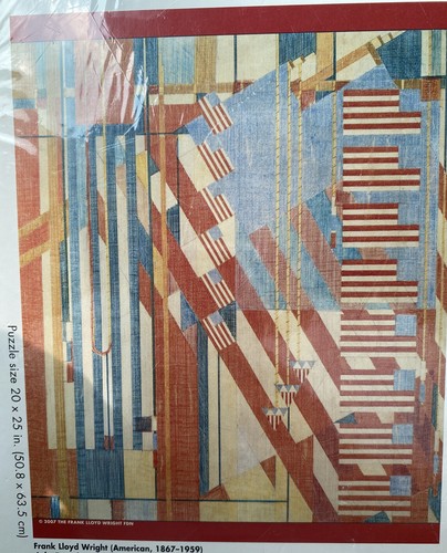 Frank Lloyd Wright FLAGS July Fourth 1,000 Piece (Pomegranate Artpiece ...