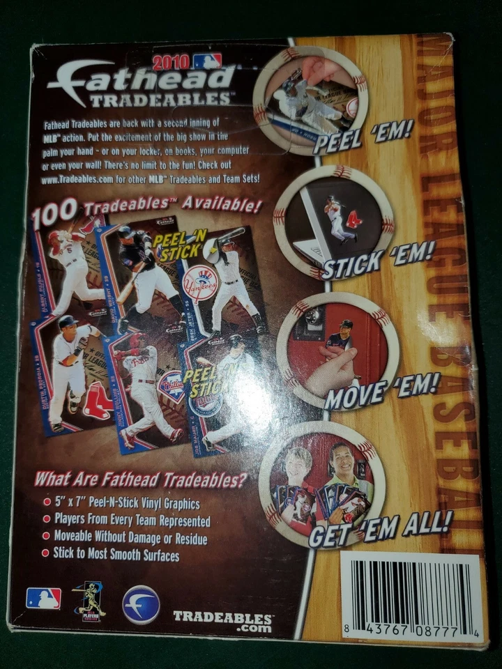 Fathead Tradeables 2010 Caja Nueva Sellada 5 Imágenes MLB Béisbol Foto 3 de 4