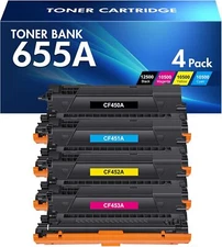 655A Toner Cartridges for HP CF450A CF451A CF452A CF453A Enterprise M652 M653