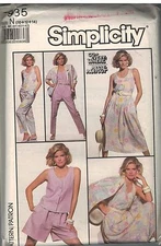 7935 UNCUT Simplicity SEWING Pattern Misses Skirt Pants Shorts Unlined Jacket FF