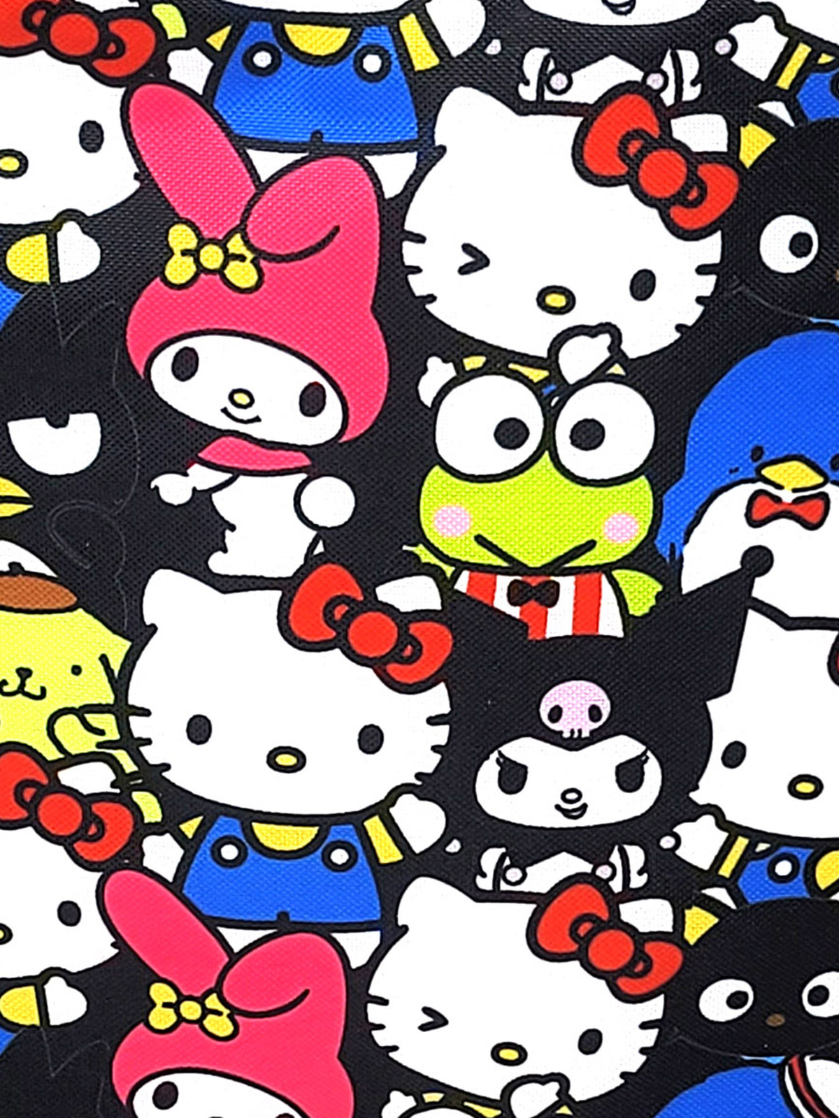 Hello Kitty Insulated Lunch Bag Keroppi Kuromi Melody Sanrio Sam Girls Black