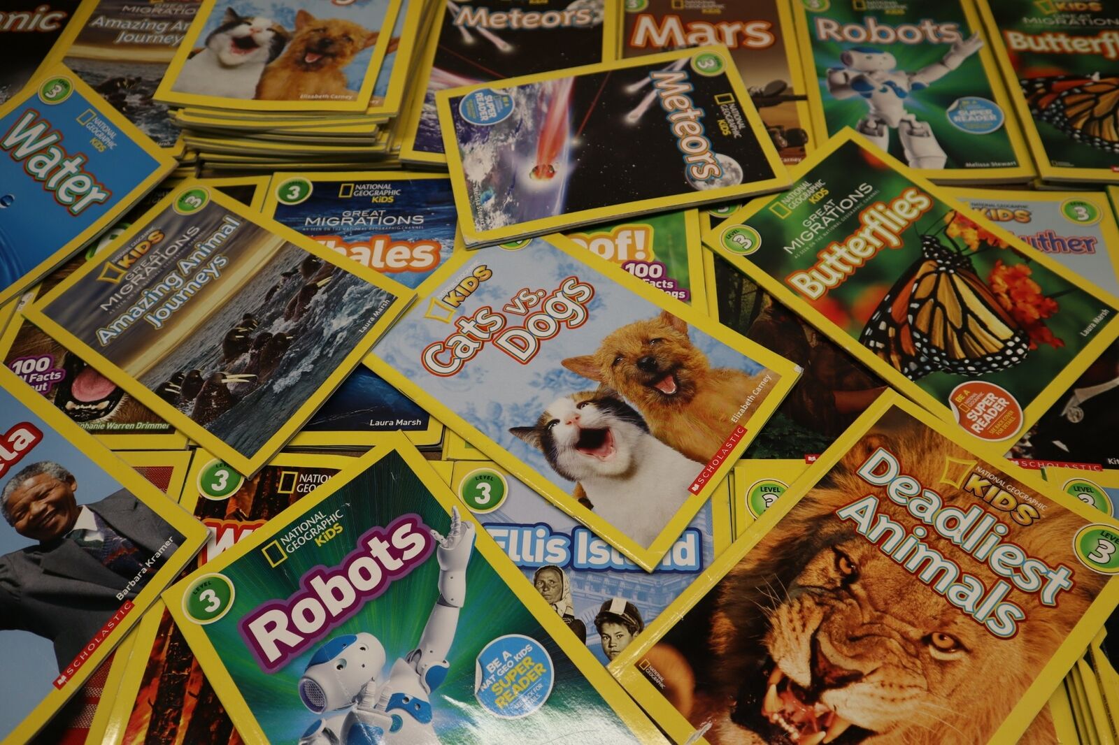 Lot of 8 National Geographic Kids Level 3 Paperback Books MIX