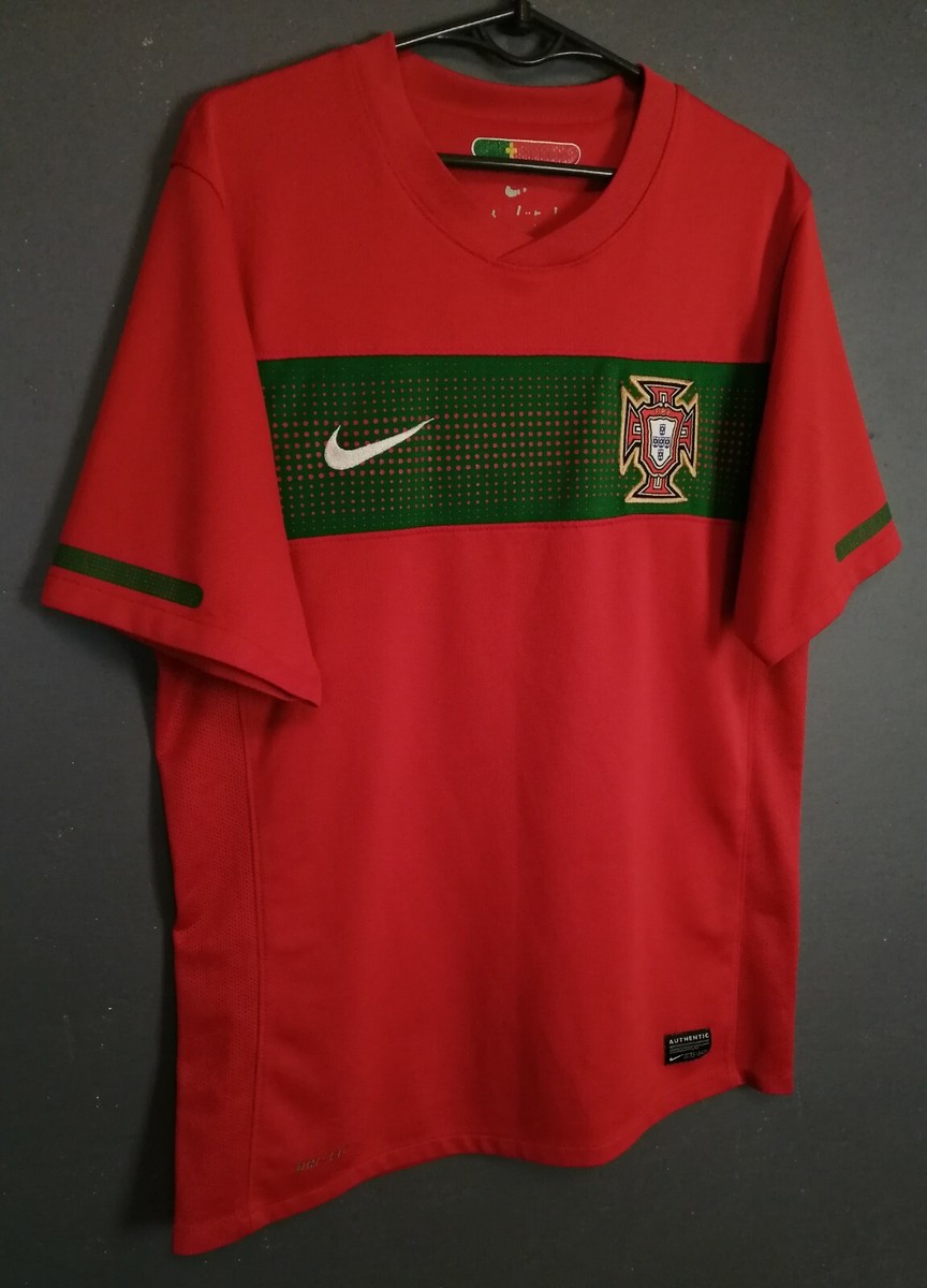 MEN'S NIKE PORTUGAL 2010/2012 HOME FOOTBALL SOCCER SHIRT JERSEY