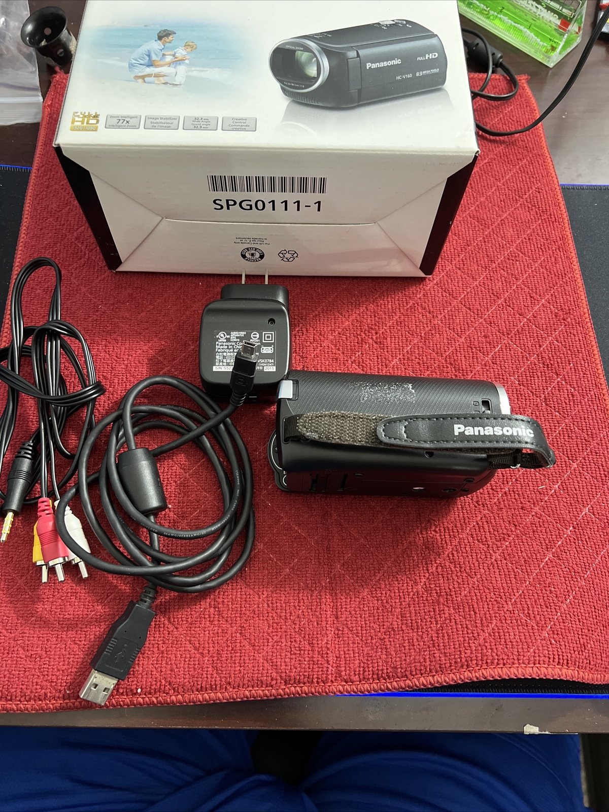 Panasonic HCV160 Full HD 8.9mp 77x iZoom Camcorder Tested Working eBay