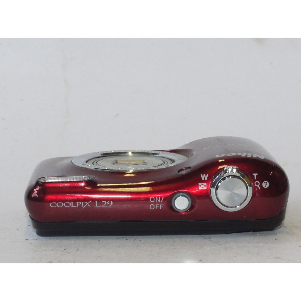 Red NIKON Coolpix L29 16.1MP 5x Zoom Digital Camera 85% New | eBay