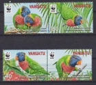 E1335  - Vanuatu  2011 - Set - MNH - Vogels/Birds/Vögel / Lorikeet   WWF/WNF