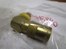 1/4" Plug x 1/4" Hose Brass Coolant Mold Flow Through Coupler