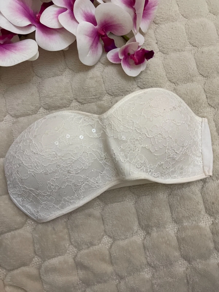 Tezenis padded underwired Bra size it 2b us 32b eu 70b white strapless