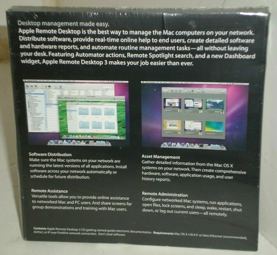 Apple MC171Z/A Remote Desktop 3 V.3.3, 10 Managed Systems - Image 2 of 2