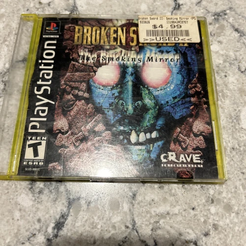 Broken Sword II: The Smoking Mirror (Sony PlayStation 1, 1999) Manual & Disc