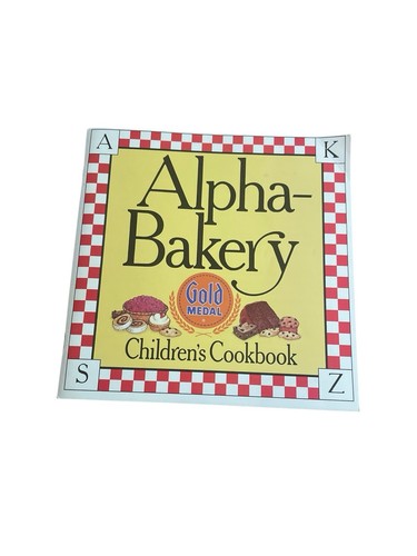 VTG Alpha-Bakery Children's Cookbook Gold Medal Flour 1987 ABC Recipes General - Picture 5 of 6