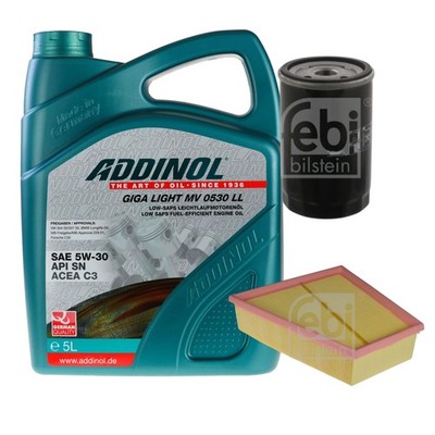 FEBI Inspektionspaket 5L ADDINOL GIGA LIGHT MV 0530 LL für Skoda Fabia I Combi