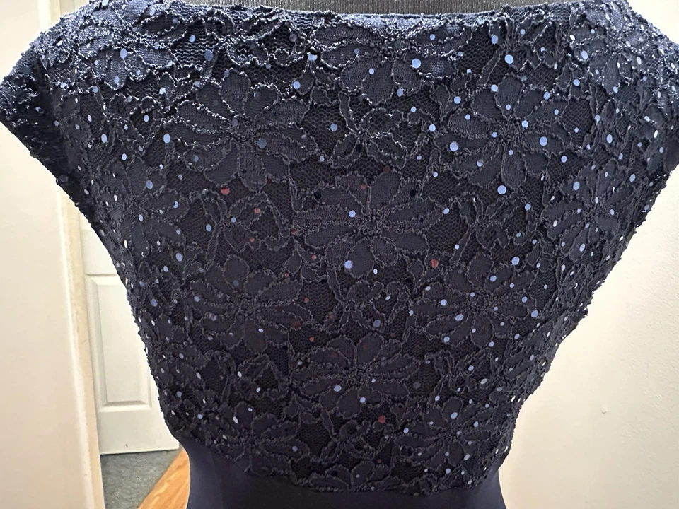 Dark Blue Cocktails Dress Size 6 - Image 4 of 4