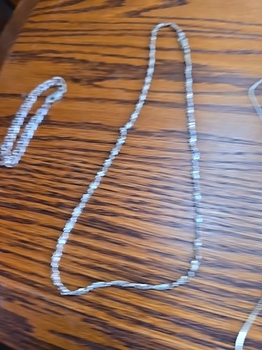 925 Sterling silver chain necklace lot of 10 vintage Estate Lot All Marked - Picture 8 of 9