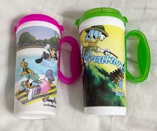 Disney Parks, Mickey and Friends Re-Usable Beverage Cup with Lid and Handle