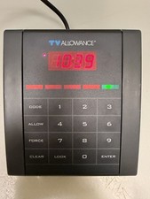 TV Allowance TVA-203 TV Allowance Unit Key Lock Parental Control Black Plastic