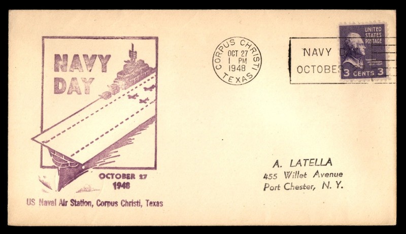 Mayfairstamps US 1948 Navy Day Ship Corpus Christi Cover cca_20947