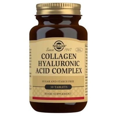 SOLGAR Collagen Hyaluronic Acid Complex Tablets Non-GMO Dietary Supplement Gift