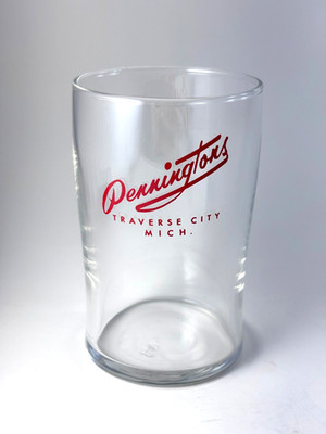 Vintage Pennington's Traverse City Glass Tumbler Restaurant Diner Made by Libbey
