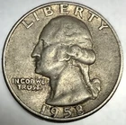 1958 D Washington 90% Silver Quarter Circulated Condition 25c US Coin - 2777