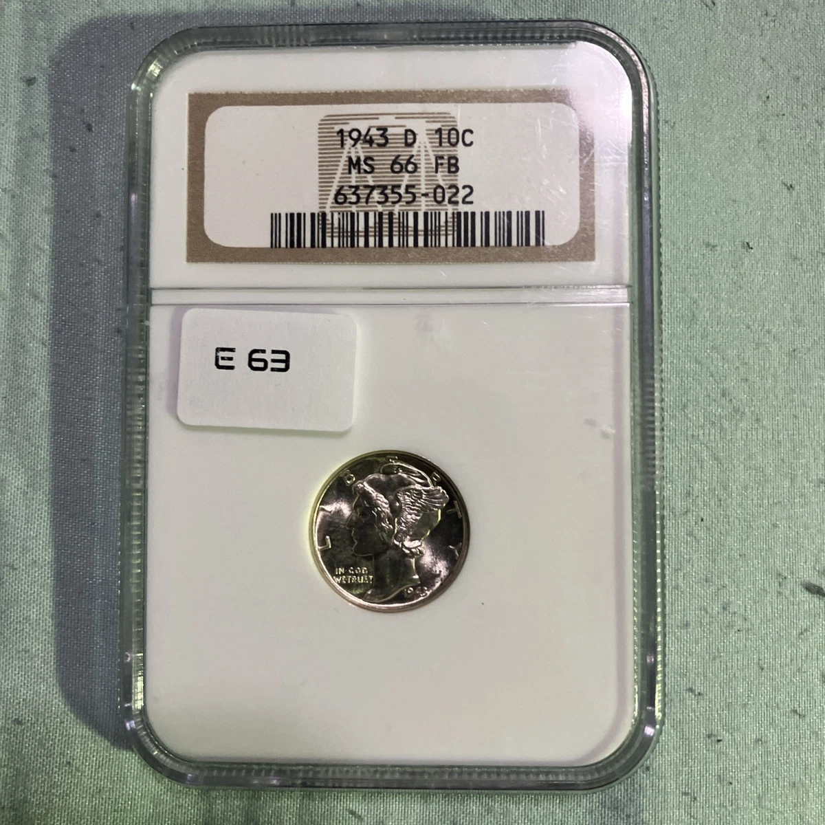 MS 66 Graded 1943 Year Mercury Dimes (1916-1945) for sale | eBay