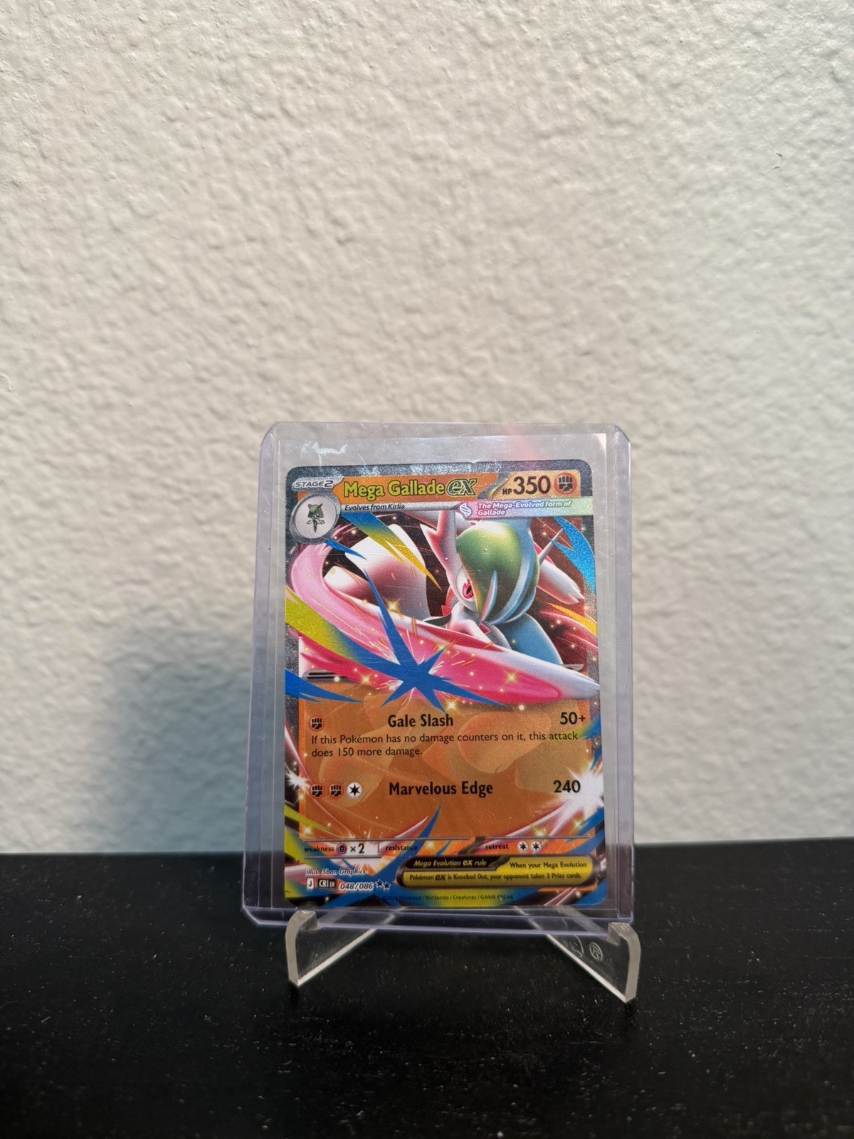Pokemon Mega Gallade ex (48/126) Chaos Rising NM HOLO
