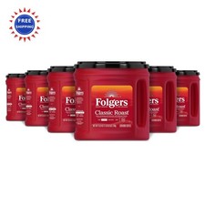 Folgers Classic Roast Medium Roast Ground Coffee 259 Ounces Pack of 6 1.24 per pound