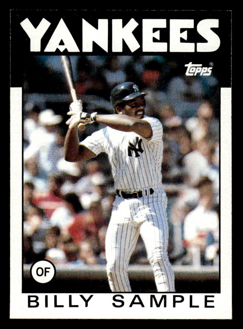 1986 Topps #533 Billy Sample Card New York Yankees