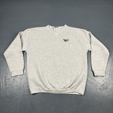 Vintage 90s Reebok Crewneck Sweatshirt Grey 2XL Casual Sports VTG Training