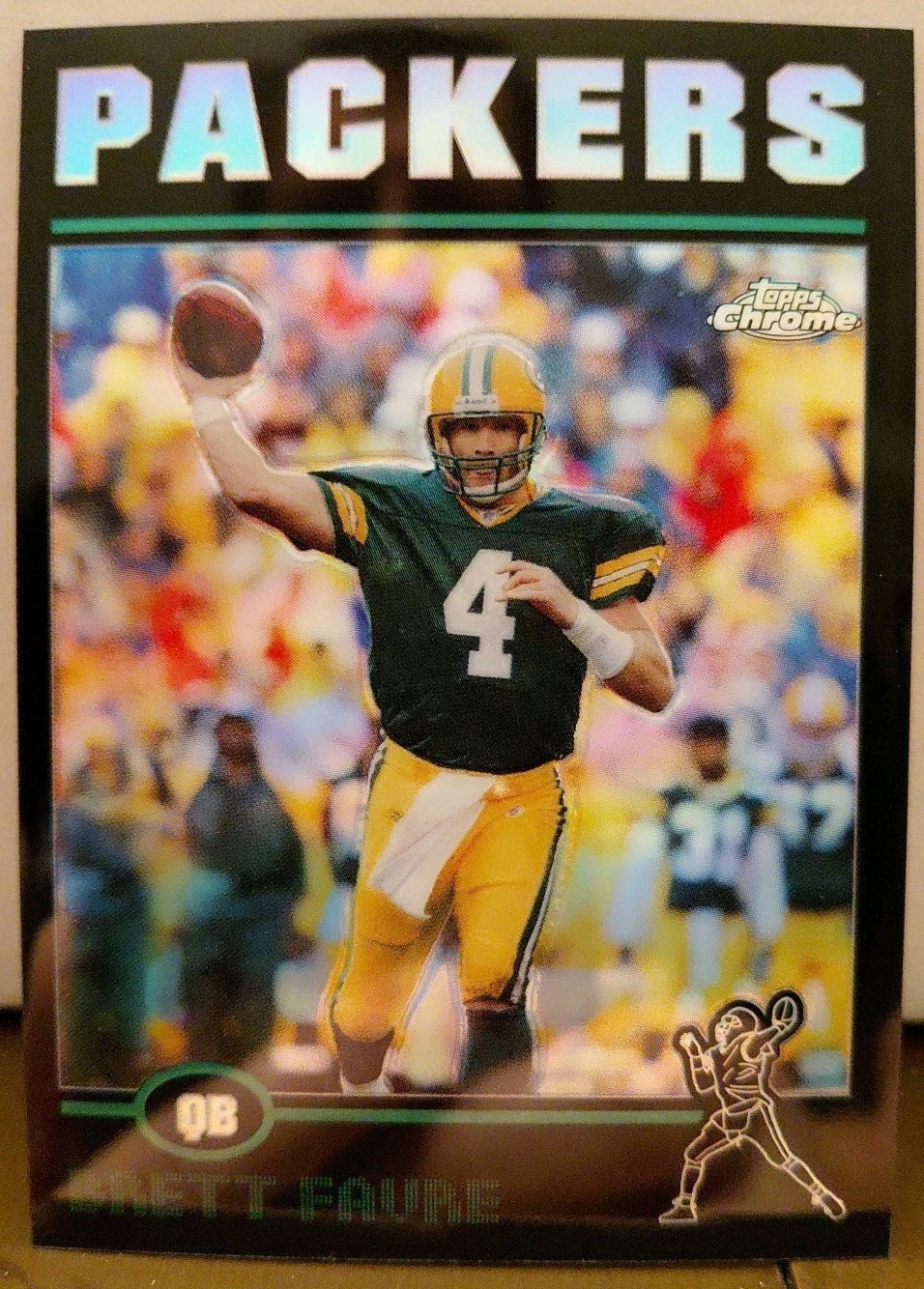 2004 Topps Chrome - Brett Favre #100 Black Refractor /100