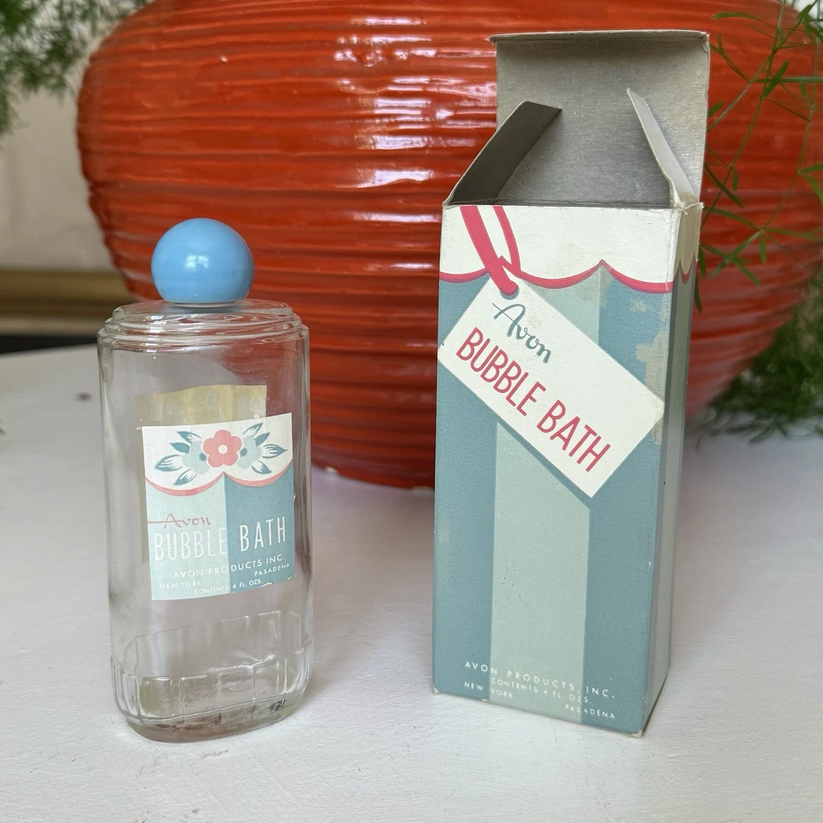 Glass Blue Collectible Decorative Bottles 1950-1959 Time Period