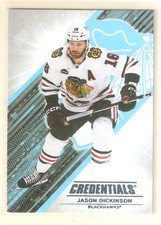Jason Dickinson 2024-25 UD Credentials Base Card #90 Blackhawks
