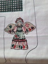 COUNTRY ANGEL DOLL FABRIC PANEL CUT and SEW CRAFTS CHRISTMAS TOY PILLOW