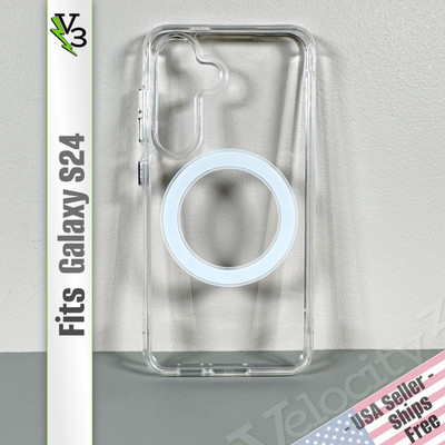 Case for Galaxy S24 - Crystal Clear | Magnetic | Sleek, Slim & Secure Comfort