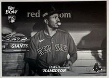 2024 Topps Black & White DAVID HAMILTON RC Rookie Boston Red Sox #17