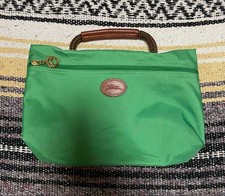 [Usato] Borsa LONGCHAMP Mini Pouch in nylon verde con manico superiore in...