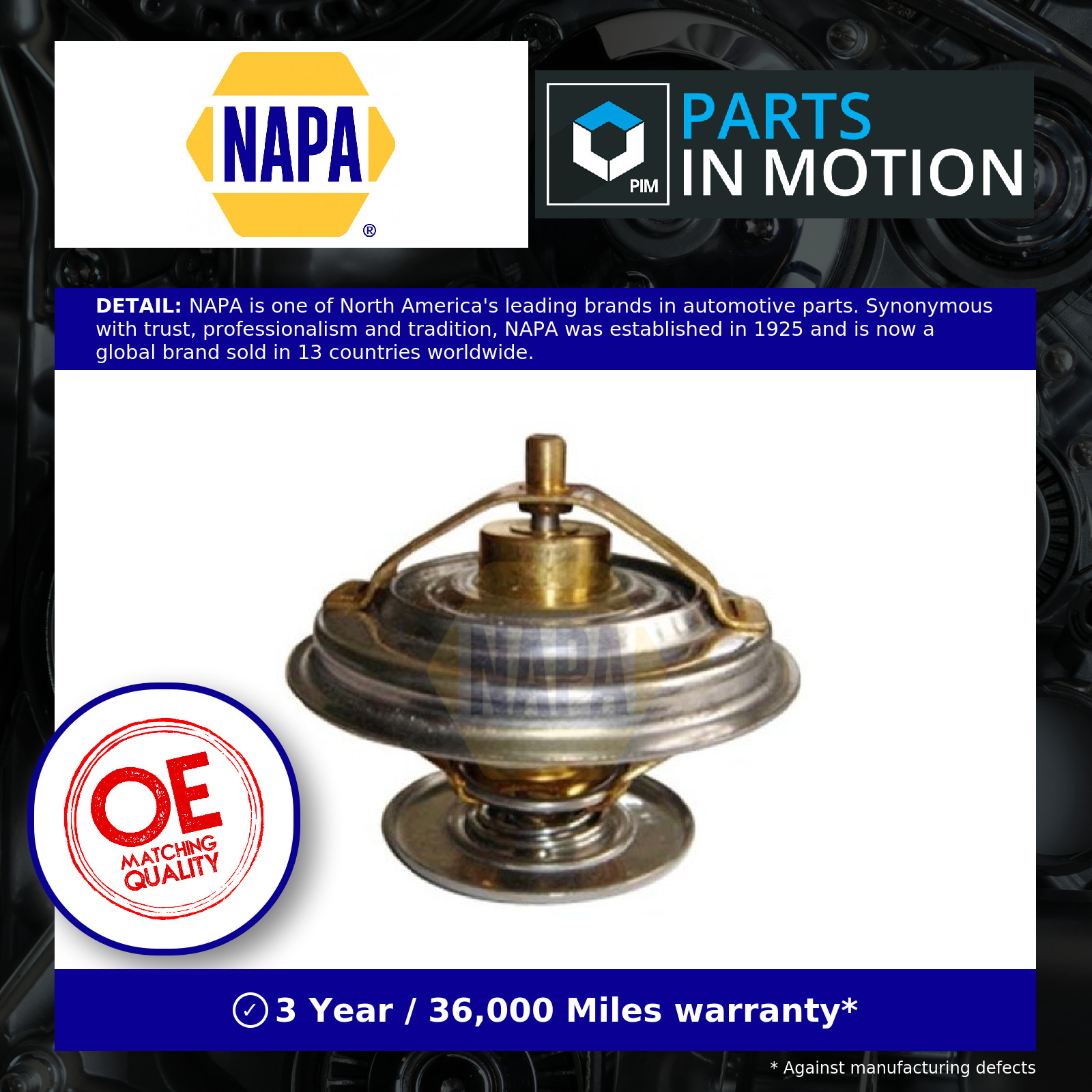 Coolant Thermostat fits FORD GRANADA 2.1D 77 to 82 WTA NAPA Quality Guaranteed - Image 10
