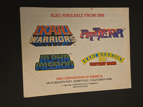 ORIGINAL Nintendo NES IRON TANK Instruction Booklet Manual Book Only