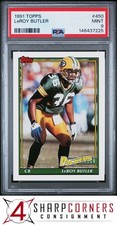 1991 TOPPS #450 LeROY BUTLER PACKERS HOF POP 5 PSA 9