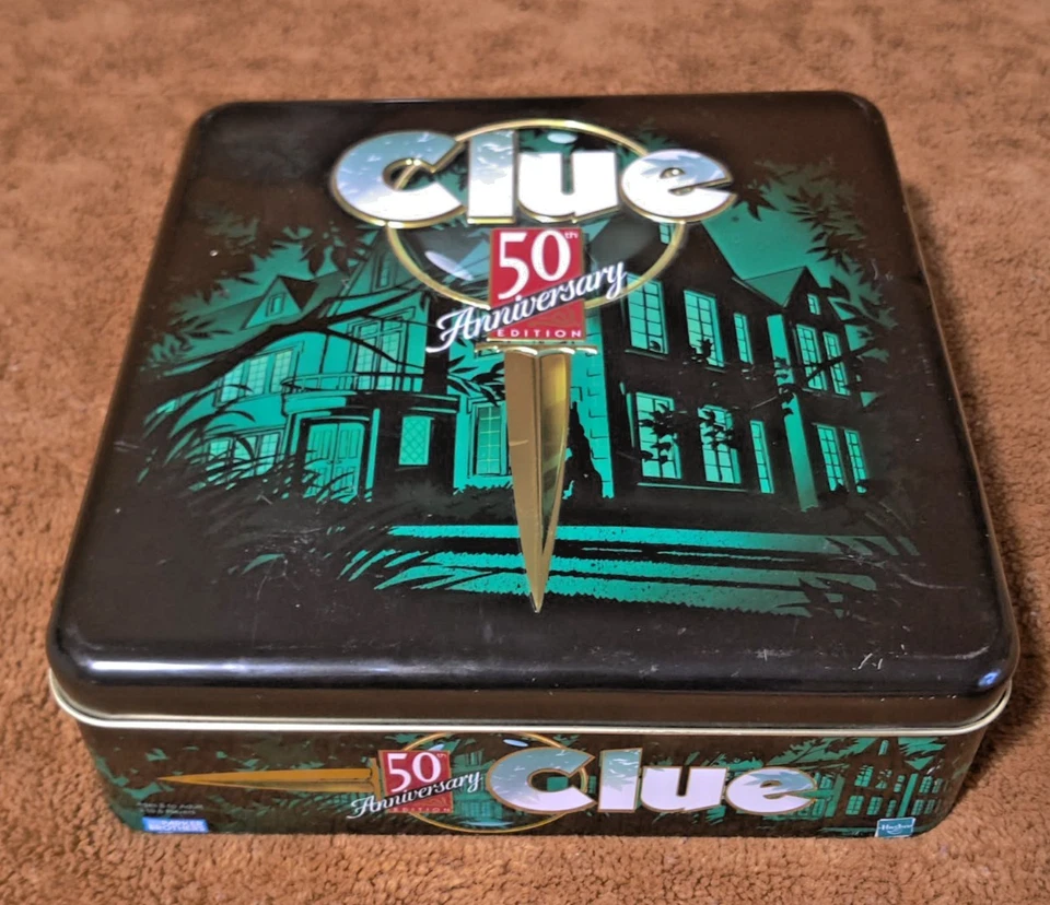 Juego PISTA Edición 50 Aniversario CAJA DE HOJALATA 1998 Parker Brothers Hasbro COMPLETO Foto 4 de 4