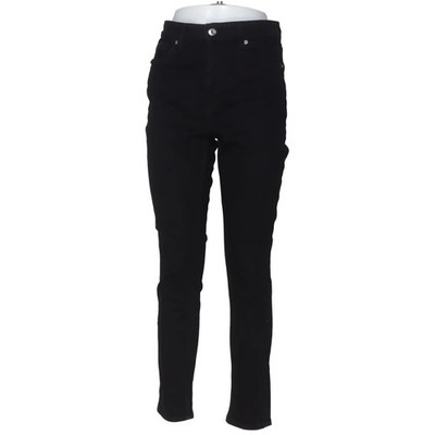 H&M, Jeans, Größe: 42, Schwarz, Baumwolle/Elasthan/Polyester, Einfarbig #rwj