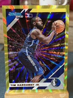 E190 /25 TIM HARDAWAY JR.2019-20 Gold Laser PANINI DONRUSS CARD #47 Gold