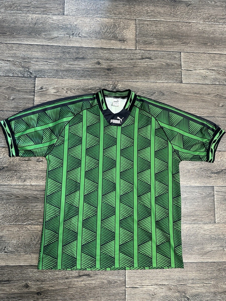 Vintage Puma Shirt Football Nolel Streetwear Y2K Green Men XL | eBay