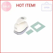 Bira Craft 7/8" x 1/2" Rectangle Lever Action Craft Punch for Paper Crafting Scr