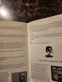 Sonic Jam for Sega Saturn MANUAL ONLY **NO GAME**