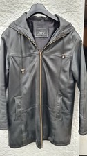 Joy  Echt Lederjacke   Kapuze  36  38 S  schwarz