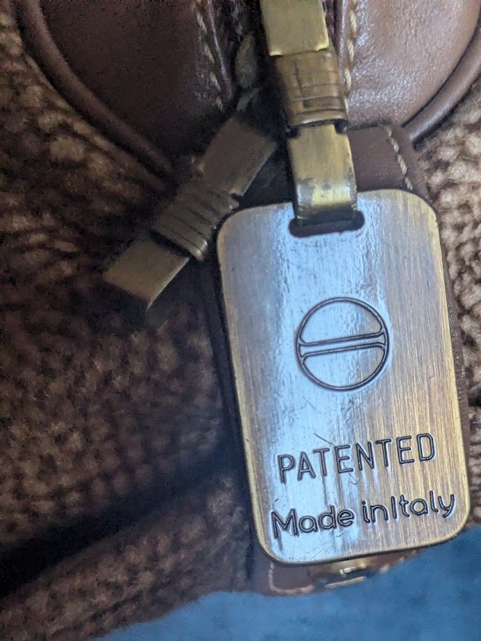 Borbonese Handbag Quail Pattern Round Style - image 4