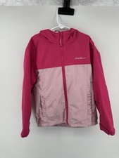 Eddie Bauer Girls Hooded Jacket Shell, Pink, Size Small 7/8