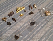 13 Assorted Hat Pins/Lapel Pins of Various Ages, Some Vintage, Some New 1 or all