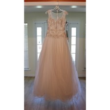 David Tutera for Mon Cheri Wedding Dress Idalia in White Size 12 Unaltered NWT